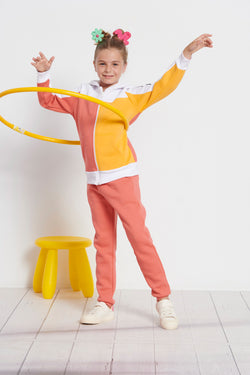 Kids high waisted joggers for girls `TRAILBLAZER`